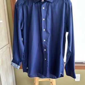 Men's Warehouse Large Navy Jospeh Abboud Dress Shirt (non-iron)